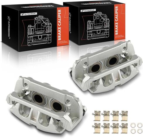 مجموعة فرجار قرص الفرامل الممتازة مع دعامة متوافقة مع Ram 1500 2021-2022 5.7L/3.6L /3.0L، 1500 2019-2020 - السائق الأمامي وجانب الراكب in Saudi Arabia