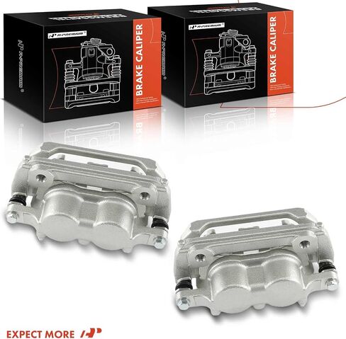 مجموعة فرجار قرص الفرامل الممتازة مع دعامة متوافقة مع Ram 1500 2021-2022 5.7L/3.6L /3.0L، 1500 2019-2020 - السائق الأمامي وجانب الراكب in Saudi Arabia