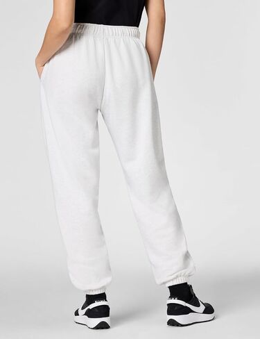 بنطال رياضي كبير الحجم متوسط ​​الارتفاع للنساء من Nike Sportswear Club Fleece (الولايات المتحدة، Alpha، X-Large، عادي، عادي، أسود/أبيض) in Saudi Arabia