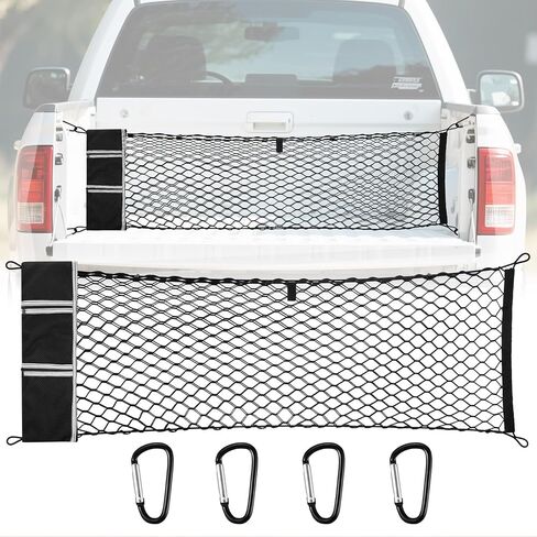 Cargo Net for Pickup Truck Bed for Ford Maverick Hybrid XL XLT Lariat 2022-2025 2026 Accessories Mesh Carrier Organizer Storage Netting Automotive Grocery Holder Divider in Saudi Arabia