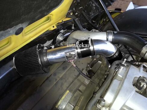 مدخل هواء أداء INTAKEKAI (متوافق مع 2007-2009 Pontiac Solstice GXP 2.0L l4 Turbocharged / 2007 2008 2009 Saturn Sky (الخط الأحمر) 2.0L l4 نماذج توربو) (أسود) in Kuwait