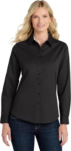Joe's USA Ladies Long Sleeve Wrinkle Resistant Easy Care Shirts in 28 Colors. Sizes XS-6XL in Saudi Arabia