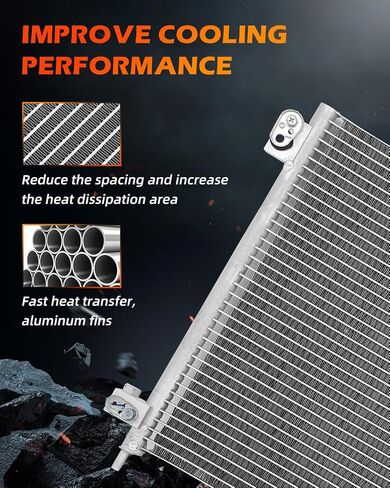 OCPTY A/C AC Condenser Compatible with 2003-2007 for Honda for Accord, Replace 3086, 3086C, CN 3086PFC, CN3086PFC, 7-3086, 7013086, 4770659, HO3030131 Condensers Air Conditioning Condenser in Saudi Arabia