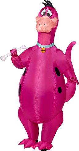 Spirit Halloween The Flintstones Dino Adult Inflatable Costume | Officially Licensed | Fan Operated in Saudi Arabia