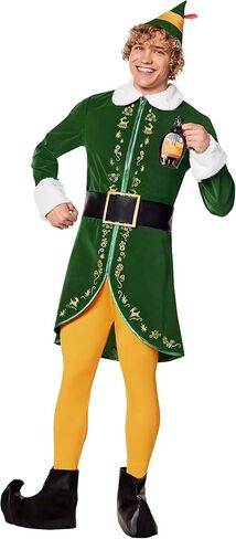 Spirit Halloween Buddy the Elf Adult Costume | Officially Licensed Theatrical Outfit | Funny Elf Costume in Saudi Arabia