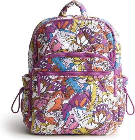 Vera Bradley Women's Featherweight Large Bancroft Backpack, Swirling Poppies, One Size in Saudi Arabia