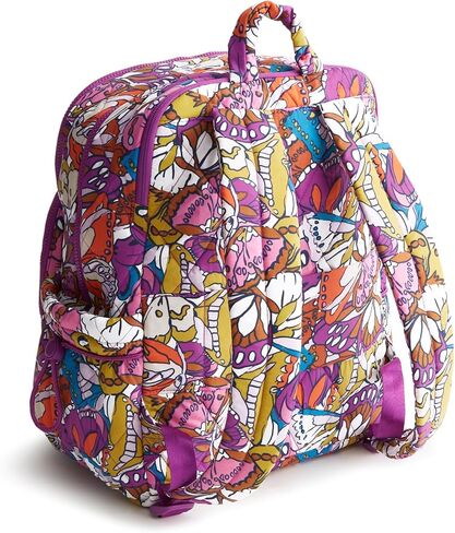 Vera Bradley Women's Featherweight Large Bancroft Backpack, Swirling Poppies, One Size in Saudi Arabia