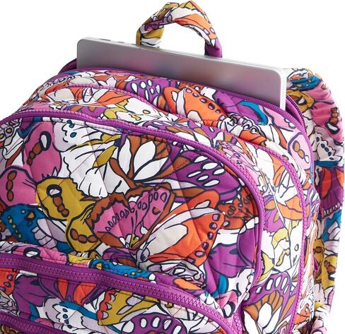 Vera Bradley Women's Featherweight Large Bancroft Backpack, Swirling Poppies, One Size in Saudi Arabia