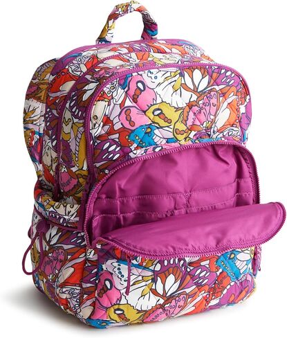 Vera Bradley Women's Featherweight Large Bancroft Backpack, Swirling Poppies, One Size in Saudi Arabia