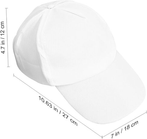 Cabilock 10pcs DIY Baseball Caps for Kids Painting Hats White Hand-Painted Peaked Sports Caps Sun Hat for DIY Painting Hiking Outdoor Activities in Saudi Arabia