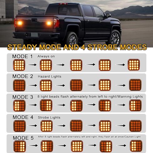 قطعتان من أضواء وامضة كهرمانية قابلة لإعادة الشحن للمركبات، مصابيح LED لاسلكية مغناطيسية للمخاطر القوية، منارة تحذير ضوء الطوارئ للشاحنات والحافلات والجرار والمقطورة كبيرة الحجم 12 فولت/24 فولت in Kuwait