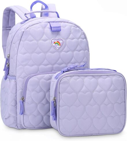 Chase Chic Toddler Backpack for Girls, Puffer Cute Lightweight Preschool Backpack with Lunch Box Set for Daycare Travel Kids Age 3-6,Pink Butterfly in Kuwait