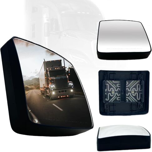 SPLENDID Replacement Mirror Glass, For 2013-2020 Kenworth T680 T880, Heated Flat Mirror, High Reflective, Driver/Passenger Side (OEM: 154810011) in Saudi Arabia