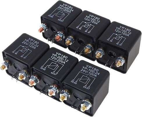 High Current 4 Pin Car Relay 12V 24V 200A 120A 100A Car Truck Motor Automotive Relay Continuous Type Automotive Car Relays(24V 200A) in Saudi Arabia