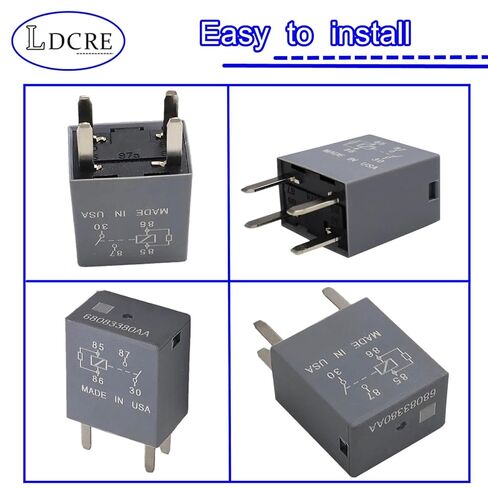 2PCS Automotive Relay 13748474,12V 4-Pin SPDT Compatible with GM Chevrolet Silverado, Enclave Vehicles - Fixes Fuel Pump & P0230/P069E Errors, Replace 13748474 in Saudi Arabia