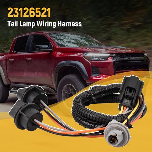 23126521 Tail Lamp Wiring Harness Fits for Chevy Colorado 2015-2022, for GMC Canyon 2015-2022, Tail Light Wiring Harness Rear-Socket & Wire Right, Replace# 23126521 in Saudi Arabia