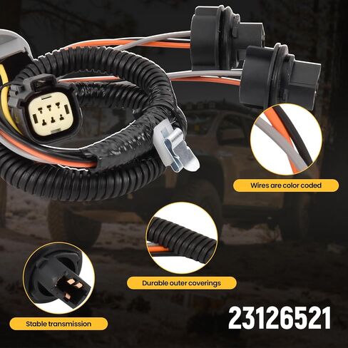 23126521 Tail Lamp Wiring Harness Fits for Chevy Colorado 2015-2022, for GMC Canyon 2015-2022, Tail Light Wiring Harness Rear-Socket & Wire Right, Replace# 23126521 in Saudi Arabia