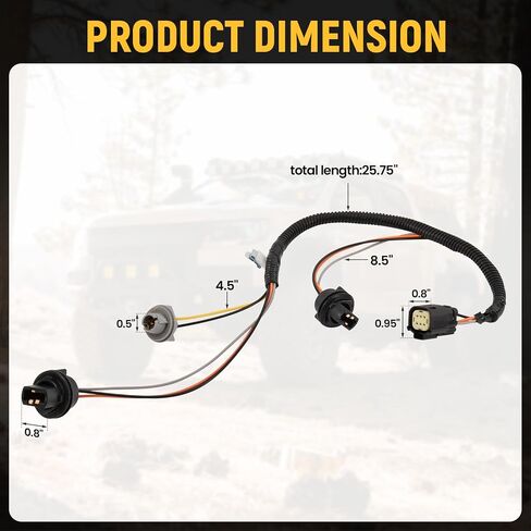 23126521 Tail Lamp Wiring Harness Fits for Chevy Colorado 2015-2022, for GMC Canyon 2015-2022, Tail Light Wiring Harness Rear-Socket & Wire Right, Replace# 23126521 in Saudi Arabia