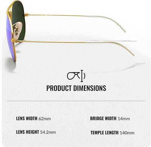 Ray-Ban RB3025 AVIATOR FLASH LENSES Pilot Shaped Sunglasses for Men & Women with Official RAYBAN Eyewear Kit in Saudi Arabia
