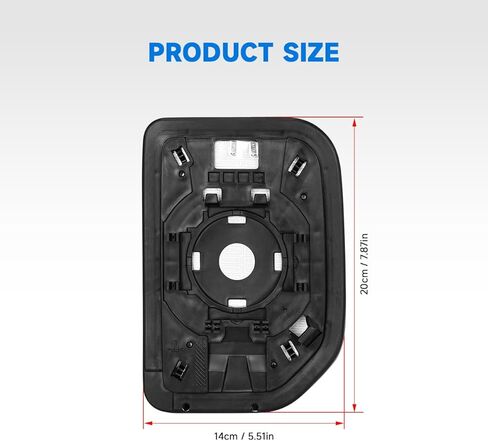 56426 جانب الركاب الزجاجي ذو المرآة المُدفأة الخارجية متوافق مع Toyota FJ Cruiser 2007-2014، استبدال OEM # 8793135A00 in Kuwait