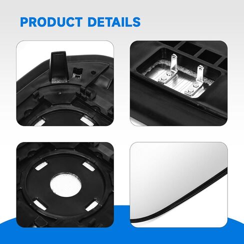 56426 جانب الركاب الزجاجي ذو المرآة المُدفأة الخارجية متوافق مع Toyota FJ Cruiser 2007-2014، استبدال OEM # 8793135A00 in Kuwait