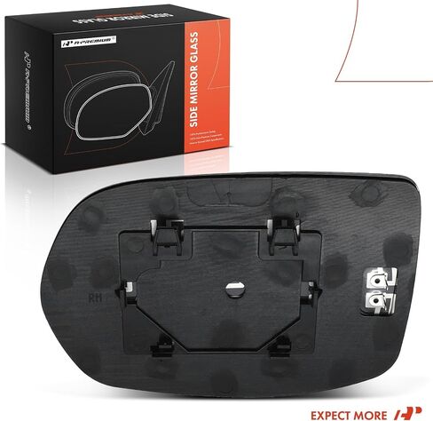 زجاج مرآة مدفأ على الجانب الأيمن للراكب A-Premium مع لوحة خلفية - متوافق مع Honda CR-V CRV 2012-2022، HR-V HRV 2016-2022 - مرآة محدبة للرؤية الجانبية الخارجية in Saudi Arabia