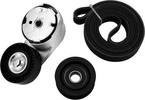 Drive Belt Tensioner and Idler Pulley Kit Fit for Dodge Grand Caravan/Avenger/Journey, for Chrysler 200/Town&Country, Ram C/V 3.6L V6 Engine, Replace# 39282, 38082, 6PK1955 in Saudi Arabia
