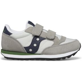 Saucony Originals Jazz Double Hook & Loop (Little Big Kid) Sneaker, Grey/Blue/Orange, 11 US Unisex in Kuwait