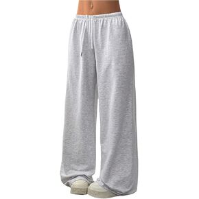 SOLY HUX Women's Baggy Sweatpants Drawstring Waist Wide Leg Loose Casual Long Pants in Saudi Arabia