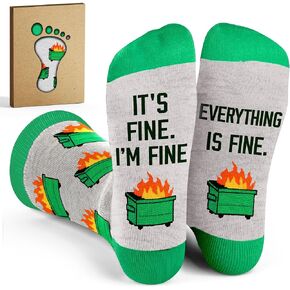 VICRAZY Gifts for Coworkers - Funny Socks for Men and Women, Novelty Stocking Stuffers for Christmas, Ideal Office Gifts for Boss, Cool and Unique Coworker Gift for Women, Perfect Work Socks for Men in Saudi Arabia