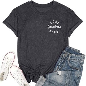 Gigi Shirts for Grandma Women Gigi Heart Graphic Tshirts Tops Letter Printed Short Sleeve Mimi Tees Shirt in Kuwait