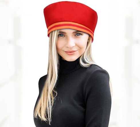 Cartoon Costume Accessories Red Velvet Retro Hat for Men Women Halloween Cosplay Outfit in Saudi Arabia