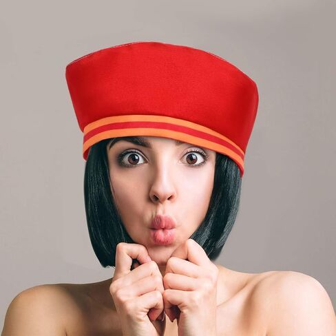 Cartoon Costume Accessories Red Velvet Retro Hat for Men Women Halloween Cosplay Outfit in Saudi Arabia