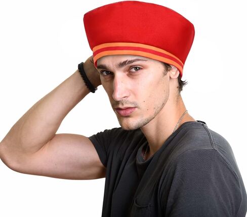 Cartoon Costume Accessories Red Velvet Retro Hat for Men Women Halloween Cosplay Outfit in Saudi Arabia
