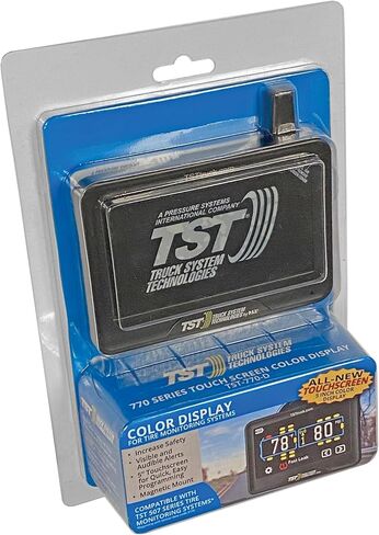 TST 507 Tire Pressure Monitoring System with 4 Cap Sensors and Color Display for Metal/Rubber Valve Stems by Truck System Technologies, TPMS for RVs, Campers and Trailers in Saudi Arabia