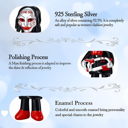 Night Glow Firefly Dangle Charm 925 Sterling Silver Charm Fits Women's Charm Bracelet & Necklace Valentine's Day Mother's Day Jewelry Gifts for Women in Kuwait