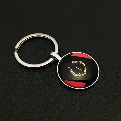 African American Heritage Flag Keychains - African American Flag Keychains for Men and Women - African American Flag Cabochon Glass Keychain in Kuwait