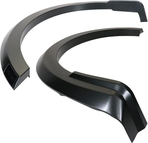 IKON MOTORSPORTS, Fender Flares Compatible With 2021-2024 Ford F-150 (Not Fits Raptor and Lightning Models), R Style Wheel Cover Fender Trim Mud Guards 4PC Set Grey PP Injection in Saudi Arabia