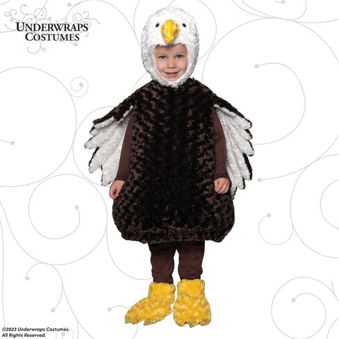 UNDERWRAPS Cute Bald Eagle Three Piece Toddler Costume - Bald Eagle Costume for Kids in Saudi Arabia