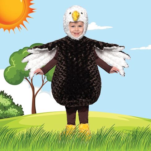 UNDERWRAPS Cute Bald Eagle Three Piece Toddler Costume - Bald Eagle Costume for Kids in Saudi Arabia