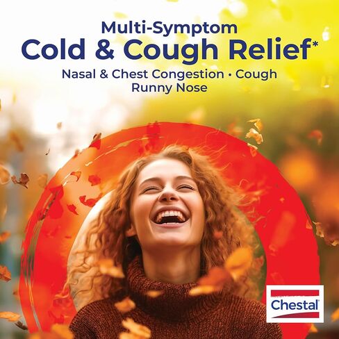 Chestal Adult Cold & Cough Pellets for Nasal & Chest Congestion, Fitful Cough, Sneezing, Occasional Minor Sore Throat, and Runny or Stuffy Nose - 2 Count (160 Pellets) in Saudi Arabia