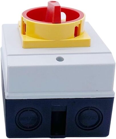 1pc 25A 32A 40A 63A Isolator Switch ON-Off Locking Fixed Padlock Rotary Cam Waterproof Enclosure 690V Two Positions(3P 175-115-85,25A) in Saudi Arabia