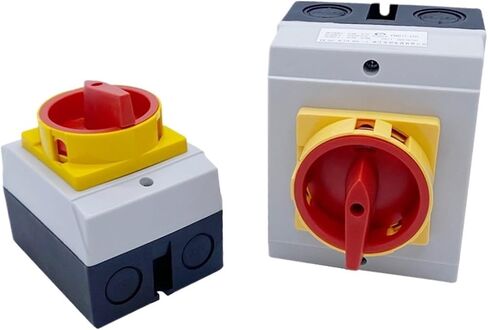 1pc 25A 32A 40A 63A Isolator Switch ON-Off Locking Fixed Padlock Rotary Cam Waterproof Enclosure 690V Two Positions(3P 175-115-85,25A) in Saudi Arabia