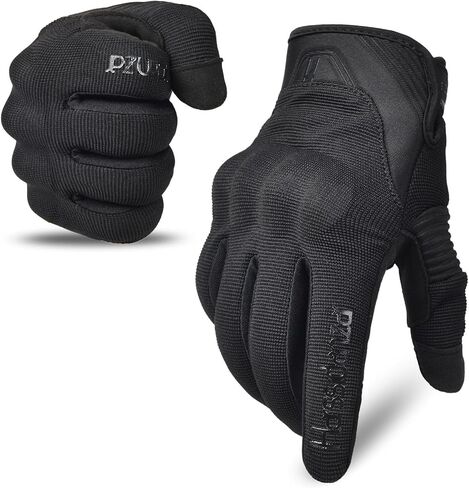 Harssidanzar Motorcycle Gloves Men Full Finger Riding Touchscreen Gloves SM061US in Saudi Arabia