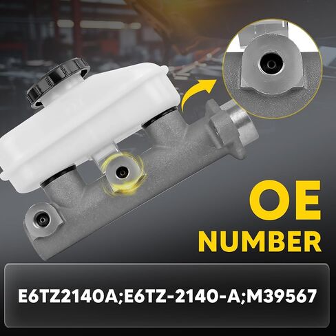 E6TZ2140A Brake Master Cylinder with Reservoir and Sensor Compatible with Ford Ranger 1986-1990, Bronco II 1986-1990, Replace# M39567, E6TZ2140A, E6TZ-2140-A in Saudi Arabia