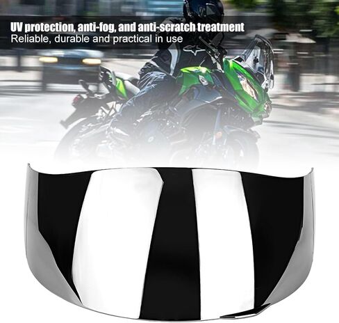 Motorcycle Helmet Face Shield Replacements, Motorcycle Helmet Visor Compatible with AGV K1 K1S K3 SV K5 K5S UV Protection (Silver) in Kuwait