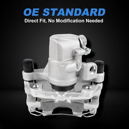 Rear Brake Caliper Assemblies with Brackets – Compatible with 2004–2013 Mazda 3, 2009–2013 Mazda 3 Sport – Rear Driver & Passenger Side – Replaces 19B2954, 19B2955 3M512M089BA in Saudi Arabia