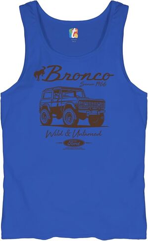 Ford Bronco Wild and Untamed Since 1966 Tank Top Vintage Off-Road 4x4 Adventure Retro Truck Licensed Men's Top in Saudi Arabia