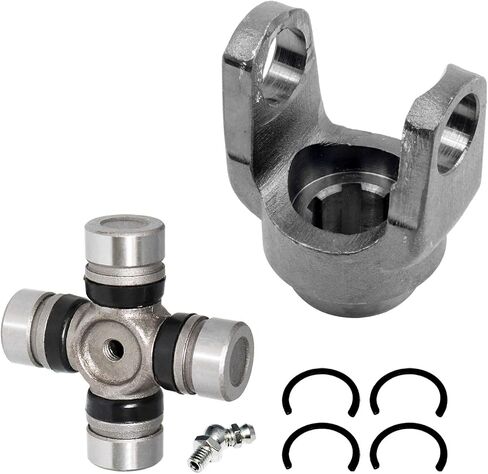 Caltric Rear Propeller Drive Shaft Yoke with U-Joint Compatible with Yamaha Kodiak 400 YFM400FA 2005-2006 in Saudi Arabia