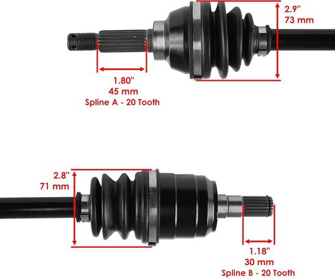 Caltric Front Left Complete Cv Joint Axle Compatible with Suzuki Lt-A750X King Quad 750 Axi 4X4 2008 2009 2011 2012 2013 2014 2015 in Saudi Arabia